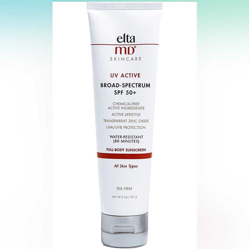 EltaMD UV Active SPF 50+ Mineral Sunscreen Lotion.